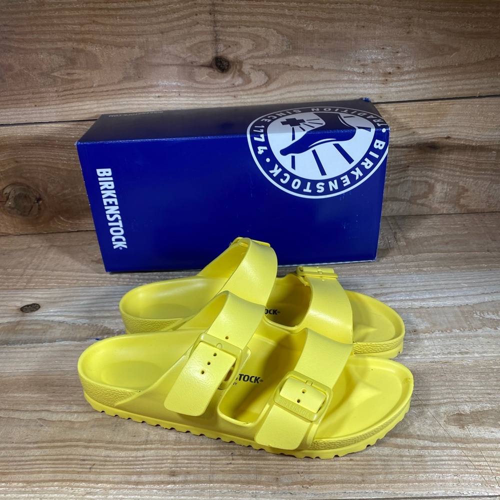 Birkenstock Arizona Essentials Slide Sandal: Yellow: 1014611